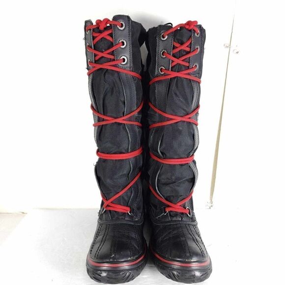 Pajar Women's US 6-6,5 Black Waterproof Lace Up Grip Insulated Tall Snow Boots - Picture 3 of 13